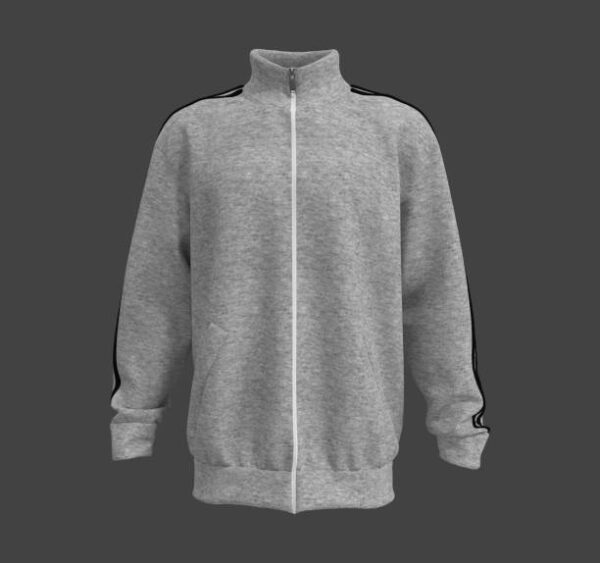 Blank tracksuit top mockup, 3d illustration, 3d rendering